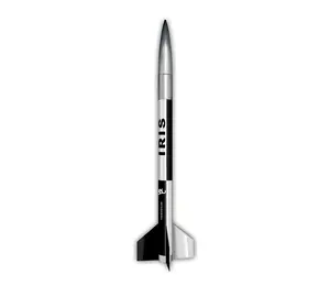 Iris 1.6" (41mm) model rocket kit D-G motors 29mm mount flies to 5000ft model rocketry