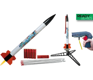 Deluxe Pegasus startsett, Klar til å fly Alt for 6 oppskytninger, Klima modellrakettsett model rocketry