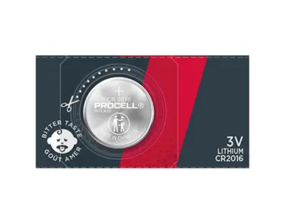1x літієва батарейка Duracell Procell Intense CR2016 типу «ґудзика» model rocketry