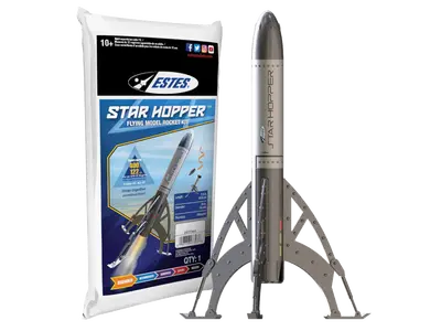 Estes Star Hopper rakettmodellsett - utskytbart sett for nybegynnere, 13 mm minimotorstørrelse model rocketry