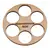 2x BT80 (65mm) Anillo de centrado de 6x18mm (contrachapado de 3mm), Opciones de producto: BT80 6x18mm