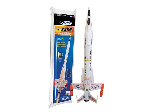 Kit de modelo de cohete Interceptor - Nivel de habilidad 2 - Motores BC, montura de 18 mm - Estes