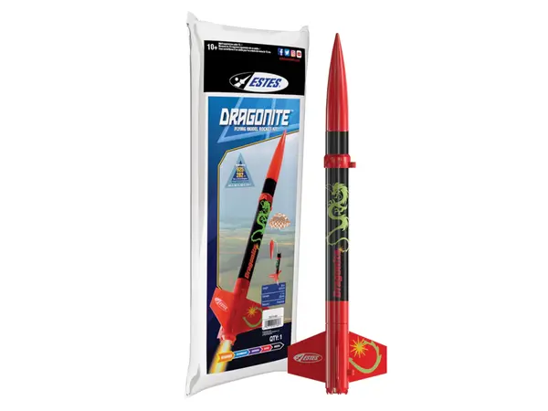 Kit de cohete modelo Dragonite E2X, motores de CA fáciles de montar, construcción mínima, vuelo máximo.
