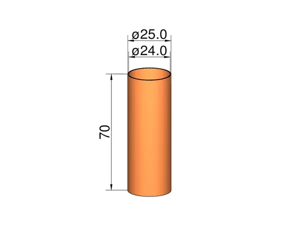 Tube moteur 24mm / coupleur pour tubes corps 26mm