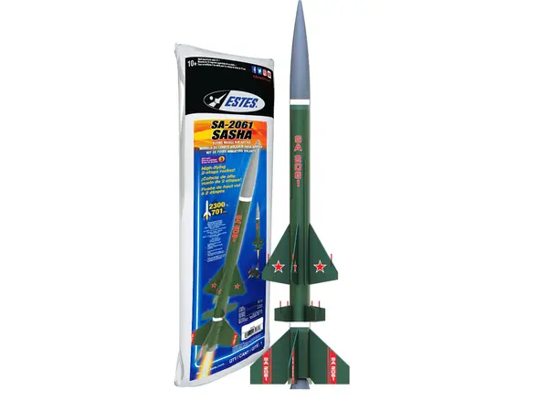 SA-2061 Sasha Model Rocket Kit Skill Level 3 24mm mount DE moteurs