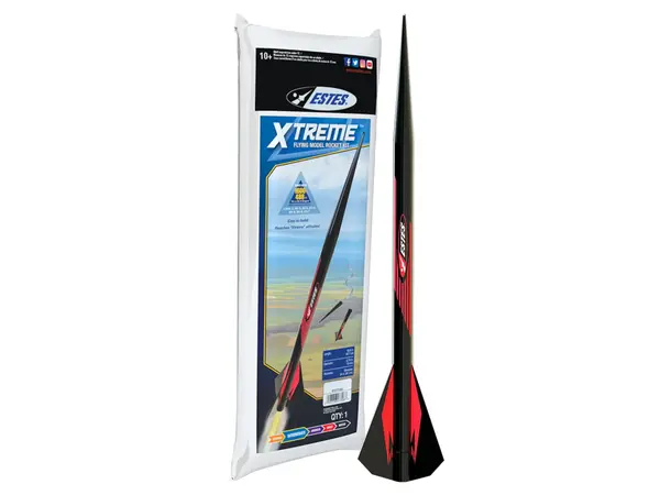 Kit de maquette de fusée Xtreme - niveau de compétence 1, moteurs de fusée AC à montage 18 mm - Estes