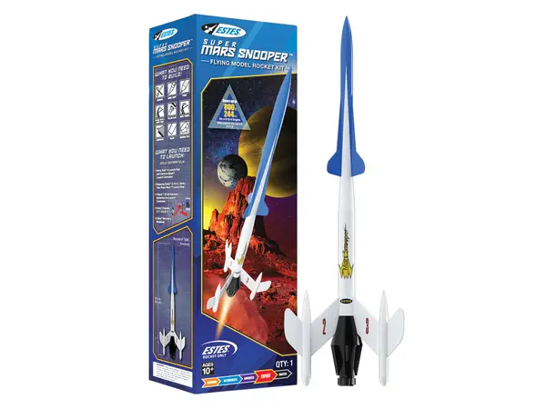 Estes Super Mars Snooper Model Rocket Kit 24 mm gemonteerde CD-motoren, vaardigheidsniveau 3