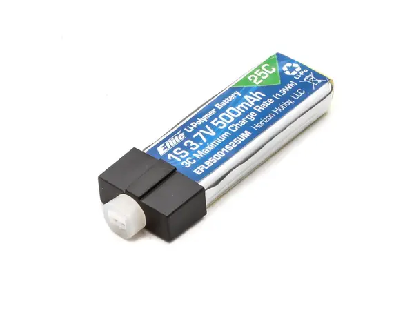 Batería de polímero de litio (Li-Po) 1S 3,7 V 500 mAh 25 C, Opciones de producto: 500 mAh 3,7 V Li-Po