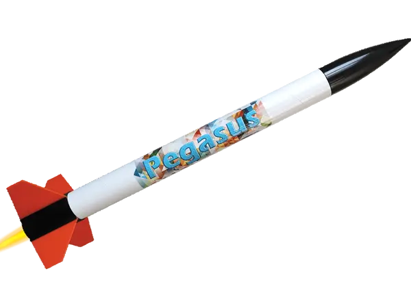 Модель ракети Pegasus, кріплення двигунів BD 18 мм, готова до польоту - Klima model rocketry