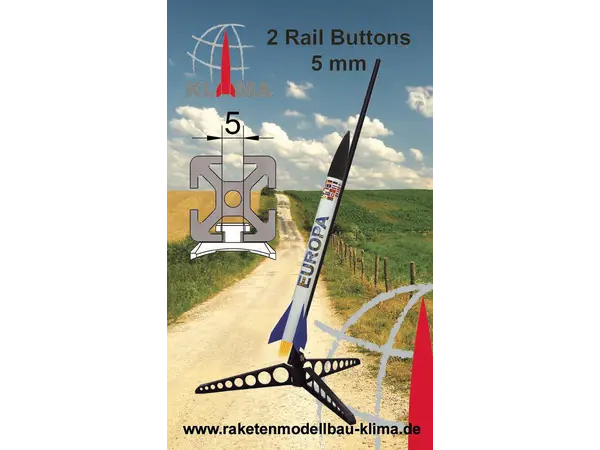 Klima rail knoppen - 5mm, Productopties: Klima railknopen - 5 mm
