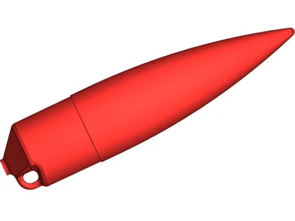 35mm Nosecone tip, Red ABS Plastic, Other product options: Klima nosecone 35mm red model rocketry