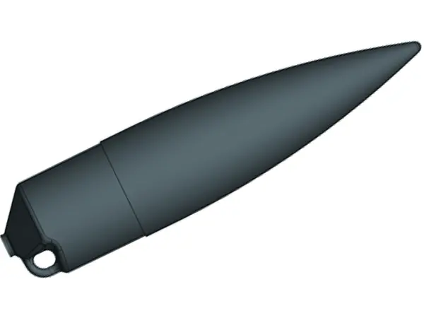 35mm Nosecone tip, Black ABS Plastic, Other product options: Klima nosecone 35mm black model rocketry
