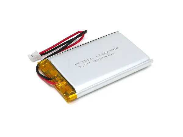 Batería LiPo de 2000 mAh y 3,7 V - Conector JST de 2 pines, Opciones de producto: JST LiPo de 2000mAh y 3,7v