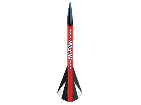 Kit de cohete modelo Estes Hi-Flier: nivel de habilidad 2, motores de cohete de CA con montura de 18 mm