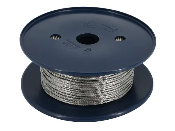 2mm DYNEEMA / HMPE 12-strand rope silver 530kg MBL shock cord (per meter), Other product options: 2mm DYNEEMA / HMPE rope model rocketry
