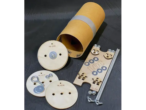 Kieszeń na elektronikę 3" 75 mm fenolowa — LOC Precision, Opcje produktu: Zestaw LOC E-bay 3" 75mm - FENOLOWY