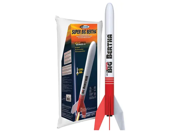 Big Bertha Model Rocket Kit, nivel de habilidad 1 y Estes Classic, motores B y C montura de 18 mm [CLONE]
