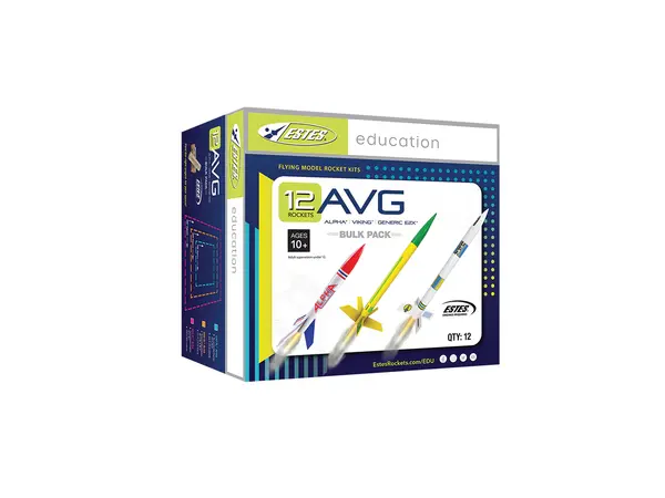 Pack en vrac AVG (12 fusées) Kits de fusées miniatures Estes