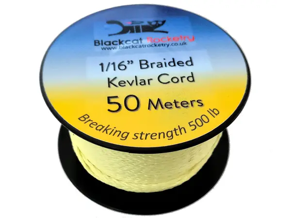 1/16" (~1,6 mm) x 50 Meter geflochtene Kevlar-Stoßkabelrolle