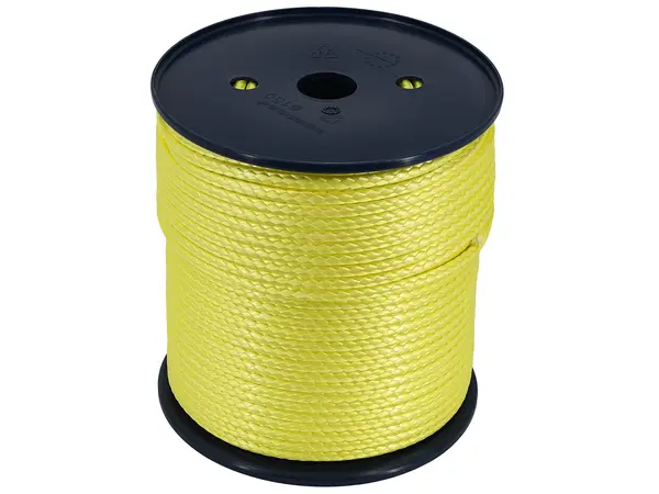5mm DYNEEMA / HMPE 12-strand rope yellow 2250kg MBL, Opcje produktu: Lina DYNEEMA/HMPE o średnicy 5mm