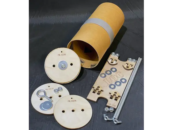 Wnęka na elektronikę lekką 2,56" 65 mm — LOC Precision, Opcje produktu: Zestaw LOC E-bay 2,56" 65 mm - LEKKI