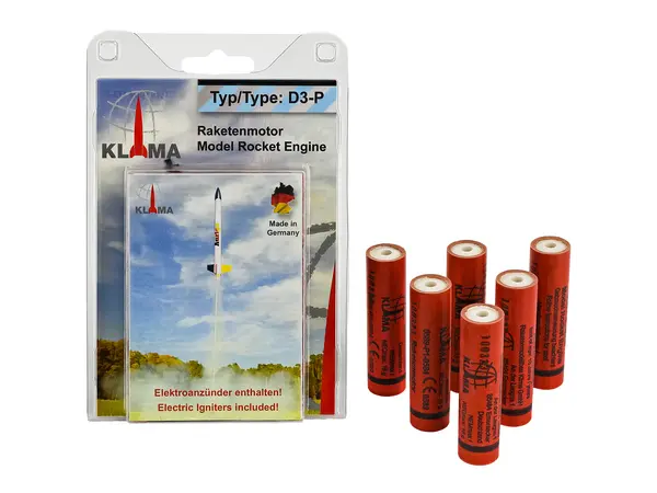 D3-P Six Pack 18mm raketové motory Klima pro modely (s ucpávkou)