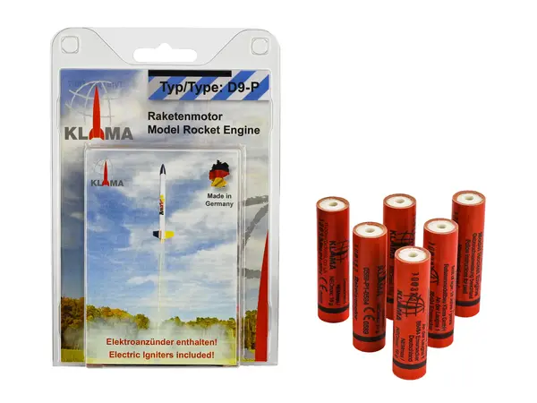 D9-P Six Pack 18mm Klima modelraketmotoren (aangesloten)