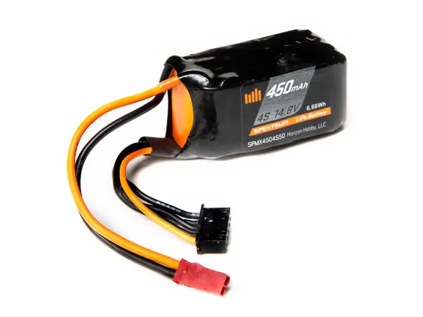 Batería LiPo Spektrum 450mAh 4S 14,8V 50C; Polímero de litio JST