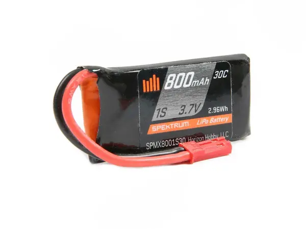 Batería LiPo Spektrum 800mAh 1S 3,7V 30C; JST, Opciones de producto: LiPo 1S 3,7V 800mAh