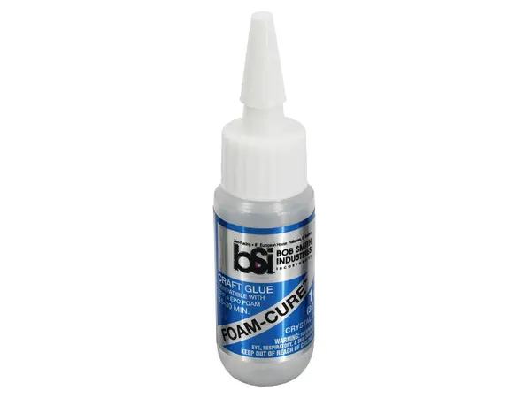 BSI Black rubber toughened cyanoacrylate CA glue 1oz (29.5ml) [CLONE] [CLONE], Opzioni del prodotto: Colla in schiuma polimerizzante per schiuma BSI da 1 oz