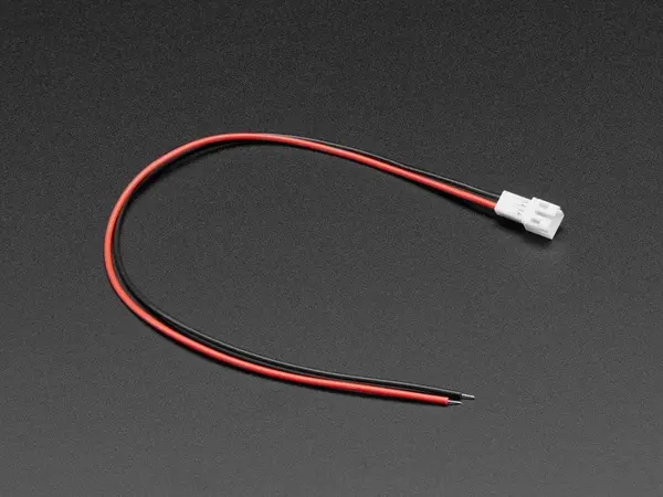 JST PH 2-Pin Cbale - Female connector 150mm long [CLONE], Options du produit: JST PH 2 broches mâle 200 mm