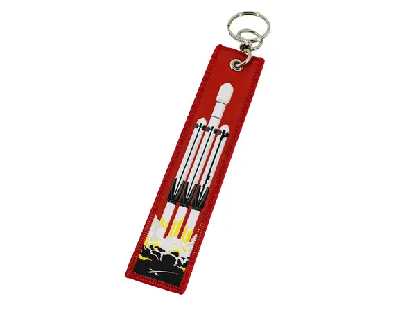 Spacex Falcon heavy / Remove before flight key chain ring, Opcje produktu: Łańcuszek do kluczy SpaceX Falcon Heavy