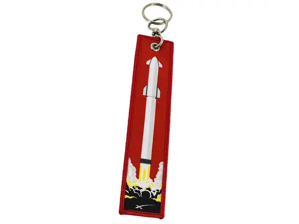 Spacex Falcon heavy / Remove before flight key chain ring [CLONE], Opcje produktu: Breloczek do pojazdu SpaceX Starship