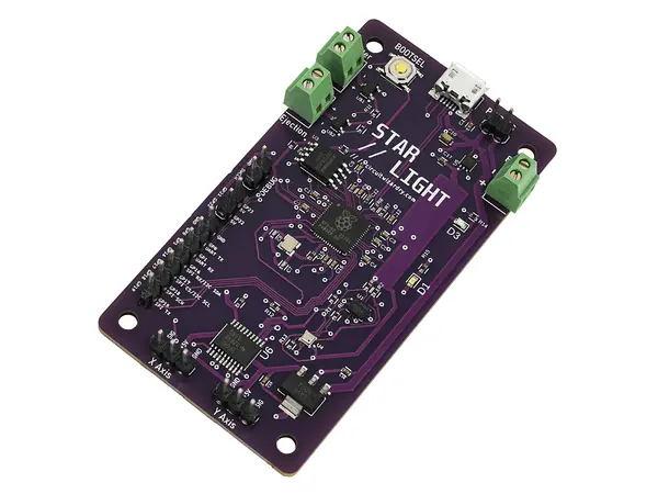 Starlight flight computer development board - RP2040 programmable - with headers, Other product options: Starlight flight computer - HEADERS model rocketry