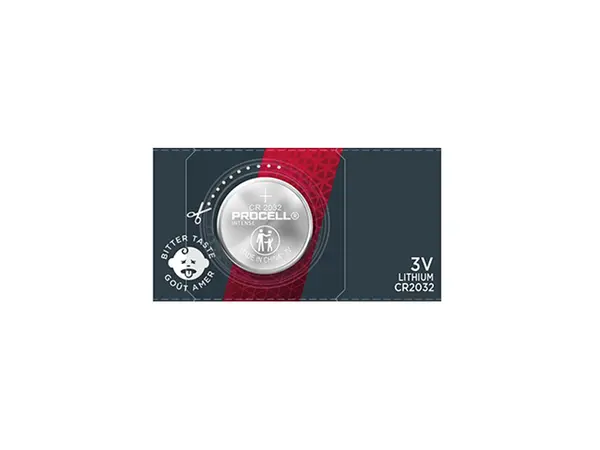 1 pila de botón de litio Duracell Procell Intense CR2032