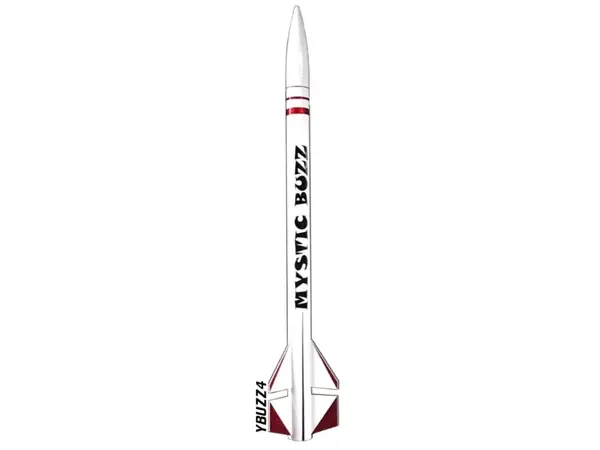 4" Mystic Buzz model rocket kit LOC model rocketry