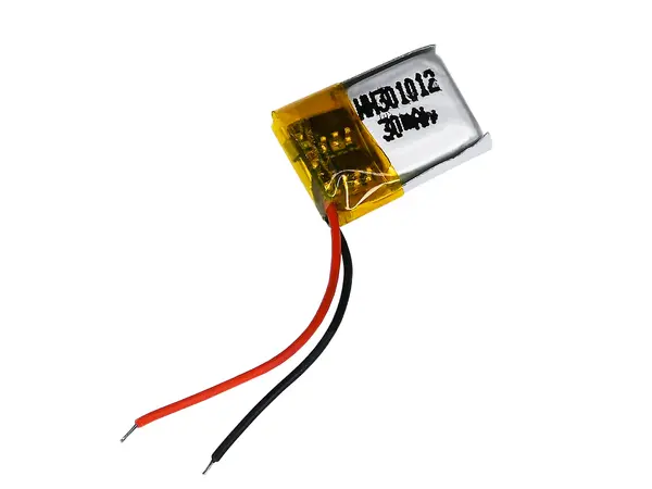 Batería de litio LiPo de 30 mAh, 1S, 3,7 V, con cables desnudos