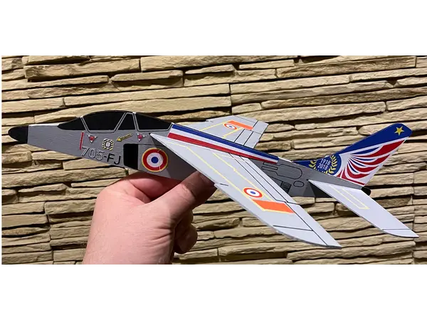 Alpha Jet Model Rocket Glider pour moteurs TSP