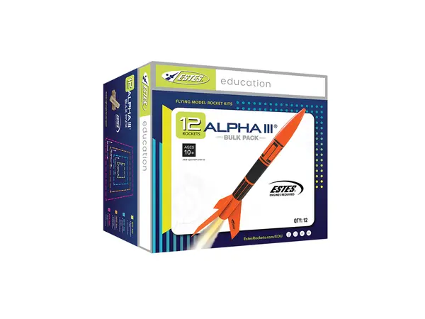 12x Estes Alpha III team bulk pack (12pk) model rocketry