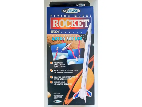 Estes Astro SAT LSX model rocket kit E2X model rocketry