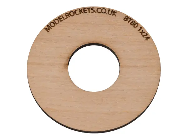 2x BT80 (65mm) 1x24mm centering ring (3mm plywood), Other product options: BT80 1x24mm model rocketry