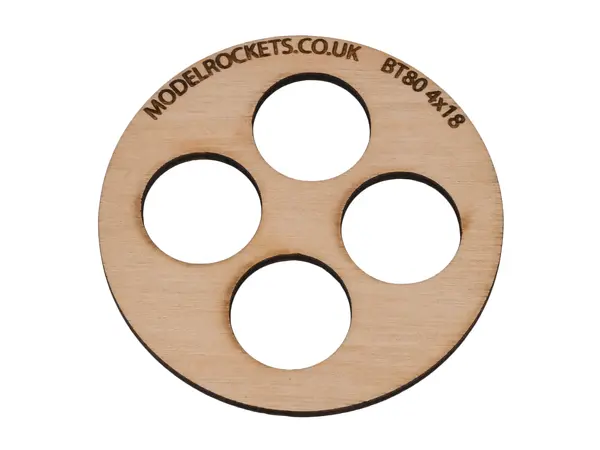 2x BT80 (65mm) 4x18mm středící kroužek (3mm překližka), Možnosti produktu: BT80 4x18mm