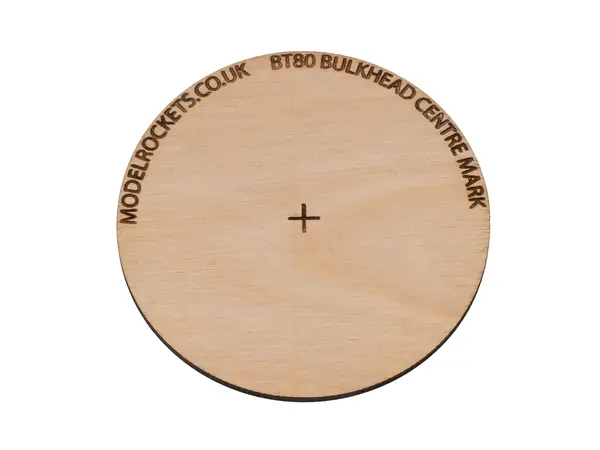 2x BT80 65mm přepážka se středovou značkou (3mm překližka), Možnosti produktu: Středová značka spojky BT80