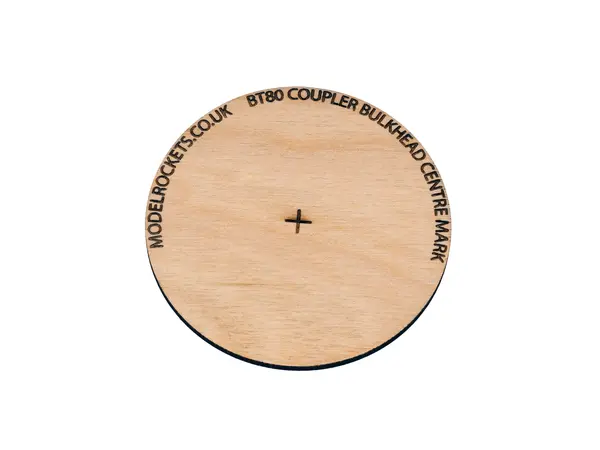 2x BT80 63.5mm coupler bulkhead with centre mark (3mm plywood), Other product options: BT80 coupler bulkhead centre mark model rocketry