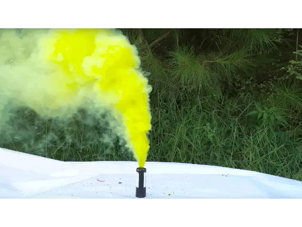 NICO Smoke, 80s, yellow 35mm model rocketry