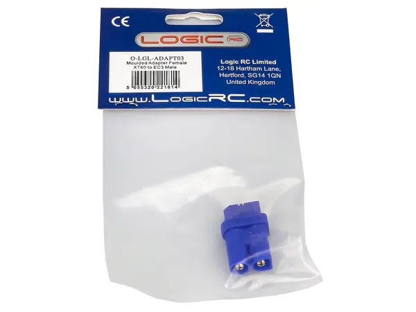 Geformter Adapter, Buchse XT60 auf EC3 Stecker