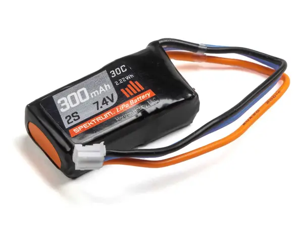 Batería de polímero de litio de 7,4 V, 300 mAh, 2S, 30 C: PH