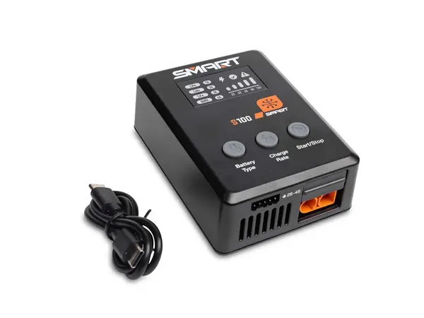 Cargador inteligente Spektrum S100 1x100W USB-C IC3 y IC5