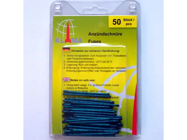 Klima ignition cords/fuses - 50 pack model rocketry