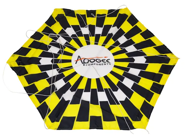 Paracadute in nylon ripstop sottile stampato da 24"